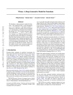 VFunc: a Deep Generative Model for Functions