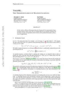 TherML: Thermodynamics of Machine Learning