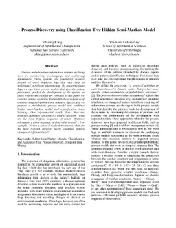 Process Discovery using Classification Tree Hidden Semi-Markov Model