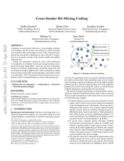 Cross-Sender Bit-Mixing Coding