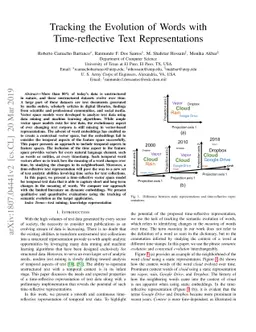 Tracking the Evolution of Words with Time-reflective Text
  Representations