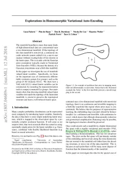 Explorations in Homeomorphic Variational Auto-Encoding