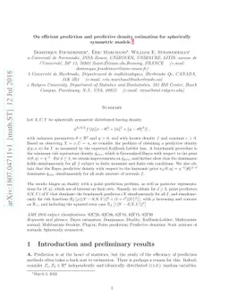 On efficient prediction and predictive density estimation for
  spherically symmetric models
