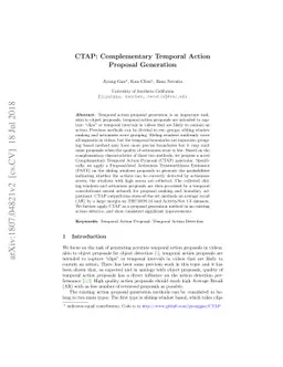 CTAP: Complementary Temporal Action Proposal Generation