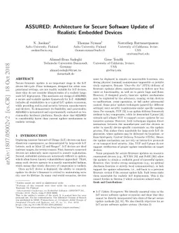 ASSURED: Architecture for Secure Software Update of Realistic Embedded
  Devices
