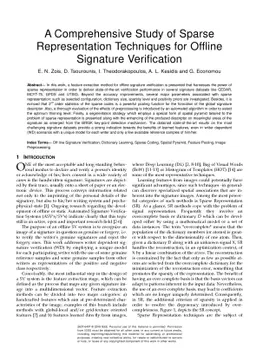 A comprehensive study of sparse representation techniques for offline
  signature verification