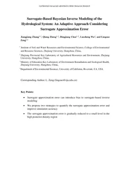 Surrogate-Based Bayesian Inverse Modeling of the Hydrological System: An
  Adaptive Approach Considering Surrogate Approximation Error