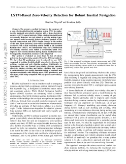 LSTM-Based Zero-Velocity Detection for Robust Inertial Navigation