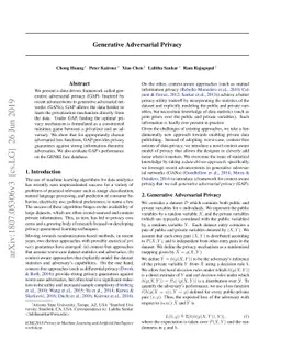 Generative Adversarial Privacy