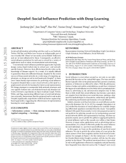 DeepInf: Social Influence Prediction with Deep Learning