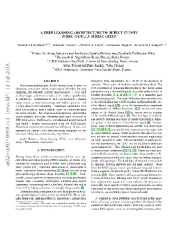 A deep learning architecture to detect events in EEG signals during
  sleep