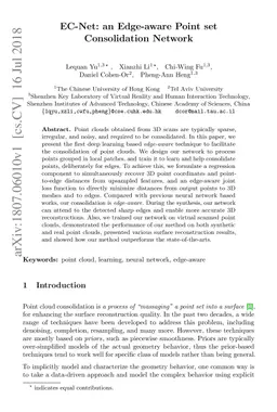 EC-Net: an Edge-aware Point set Consolidation Network