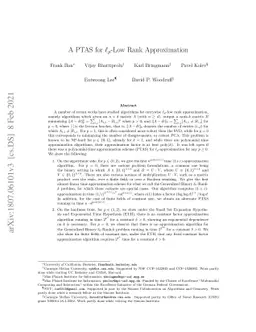 A PTAS for $\ell_p$-Low Rank Approximation