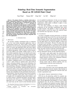 PointSeg: Real-Time Semantic Segmentation Based on 3D LiDAR Point Cloud