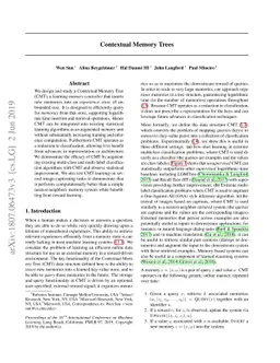 Contextual Memory Trees