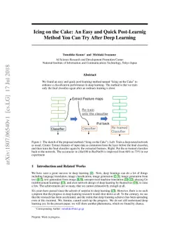 Icing on the Cake: An Easy and Quick Post-Learnig Method You Can Try
  After Deep Learning