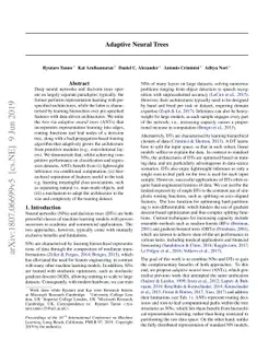 Adaptive Neural Trees