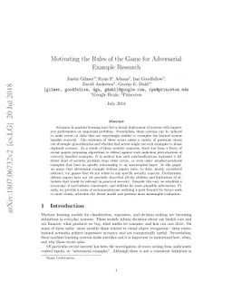 Motivating the Rules of the Game for Adversarial Example Research