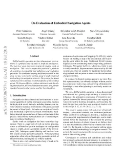 On Evaluation of Embodied Navigation Agents