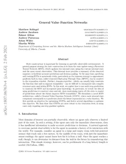 General Value Function Networks