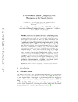 Conversation-Based Complex Event Management in Smart-Spaces