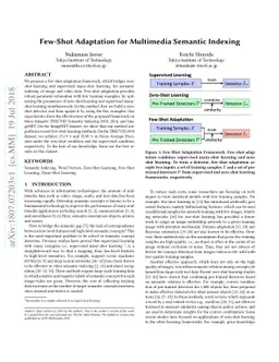 Few-Shot Adaptation for Multimedia Semantic Indexing