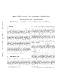 Bounded Information Rate Variational Autoencoders