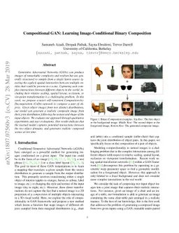Compositional GAN: Learning Image-Conditional Binary Composition
