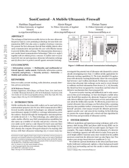 SoniControl - A Mobile Ultrasonic Firewall