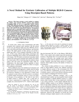 A Novel Method for Extrinsic Calibration of Multiple RGB-D Cameras Using
  Descriptor-Based Patterns