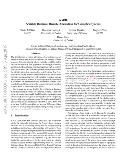 ScaRR: Scalable Runtime Remote Attestation for Complex Systems