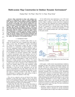 Multi-session Map Construction in Outdoor Dynamic Environment