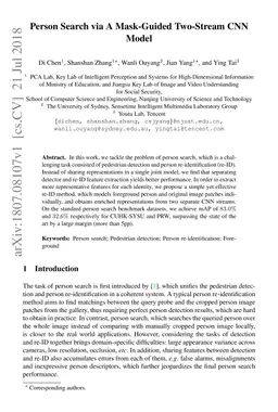 Person Search via A Mask-Guided Two-Stream CNN Model