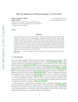 Recent Advances in Deep Learning: An Overview