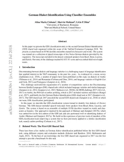 German Dialect Identification Using Classifier Ensembles