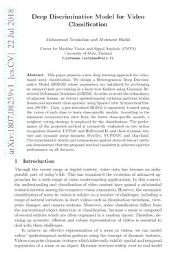 Deep Discriminative Model for Video Classification