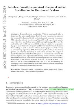 AutoLoc: Weakly-supervised Temporal Action Localization