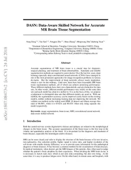 DASN:Data-Aware Skilled Network for Accurate MR Brain Tissue
  Segmentation