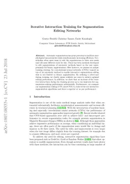 Iterative Interaction Training for Segmentation Editing Networks