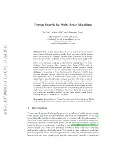 Person Search by Multi-Scale Matching