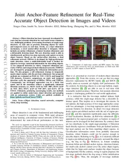 Joint Anchor-Feature Refinement for Real-Time Accurate Object Detection
  in Images and Videos