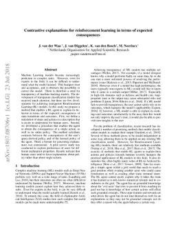 Contrastive Explanations for Reinforcement Learning in terms of Expected
  Consequences