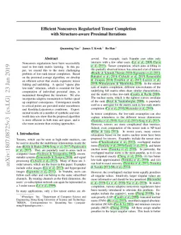 FasTer: Fast Tensor Completion with Nonconvex Regularization