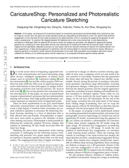 CaricatureShop: Personalized and Photorealistic Caricature Sketching