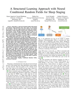 A Structured Learning Approach with Neural Conditional Random Fields for
  Sleep Staging
