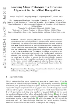 Learning Class Prototypes via Structure Alignment for Zero-Shot
  Recognition