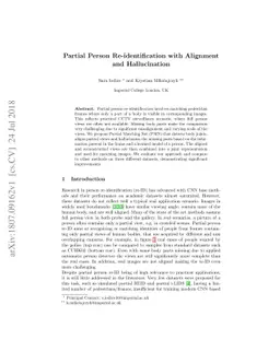 Partial Person Re-identification with Alignment and Hallucination
