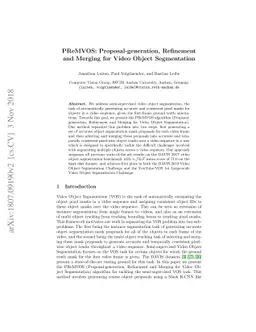 PReMVOS: Proposal-generation, Refinement and Merging for Video Object
  Segmentation