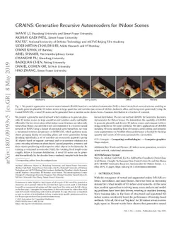 GRAINS: Generative Recursive Autoencoders for INdoor Scenes