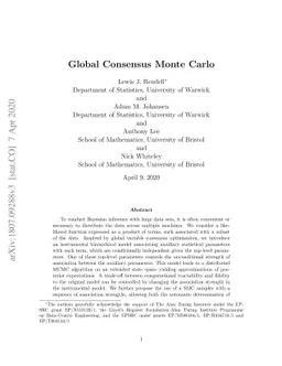 Global consensus Monte Carlo